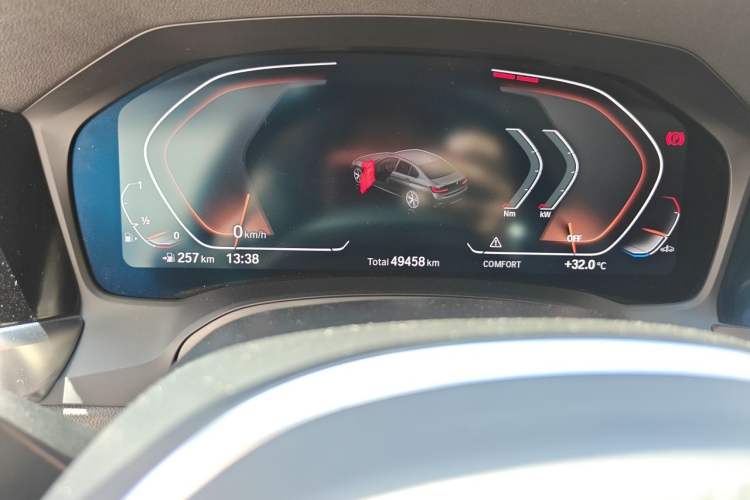 Used BMW 3 Series 2022 Revised 325i M Sport Night Edition Package Odometer Close Up