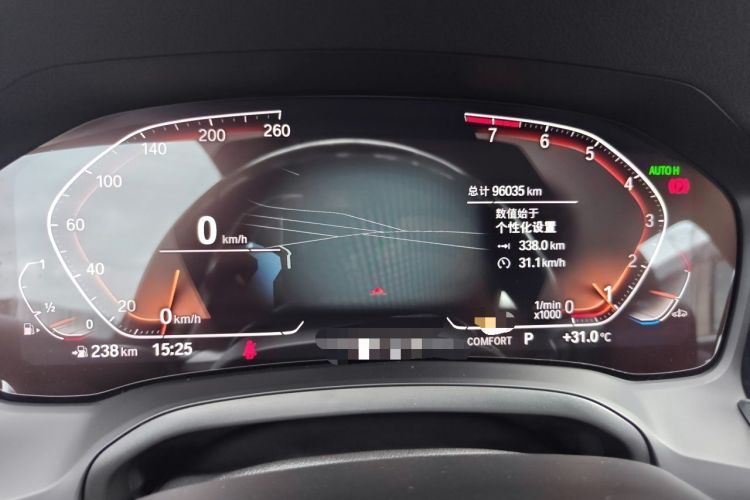 Used BMW 3 Series 2022 320Li M Sport Package Odometer Close Up