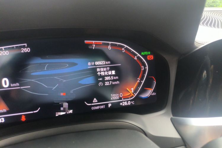 Used BMW 3 Series 2022 320Li M Sport Package Odometer Close Up
