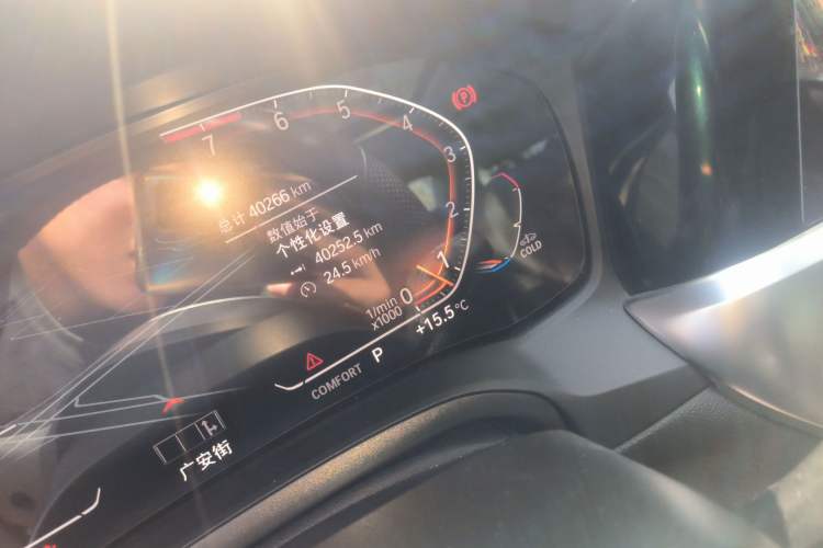 Used BMW 3 Series 2022 325Li M Sport Package Odometer Close Up