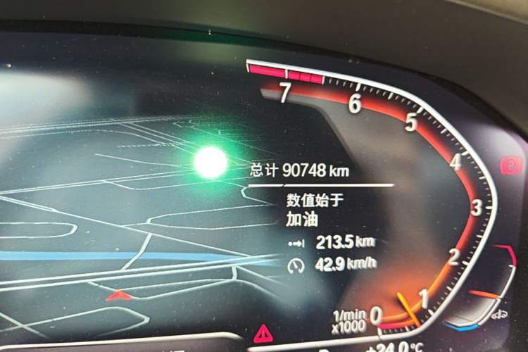 Used BMW 3 Series 2022 Revised 325i M Sport Night Edition Package Odometer Close Up