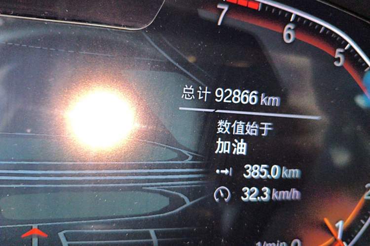 Used BMW 3 Series 2022 325i M Sport Package Odometer Close Up