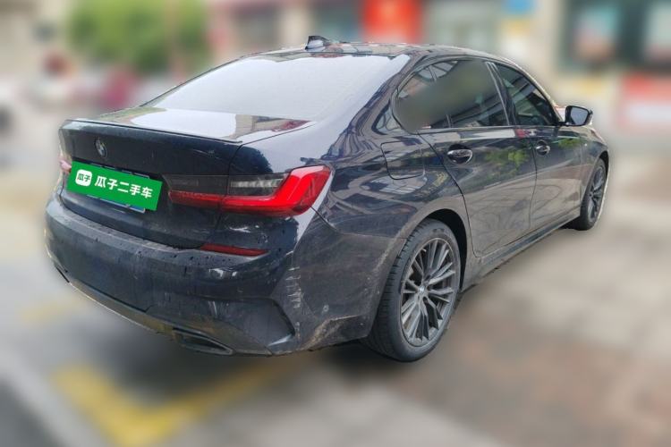 Used BMW 3 Series 2022 Restyled 330Li xDrive M Sport Night Edition Package Rear Right 45 Deg