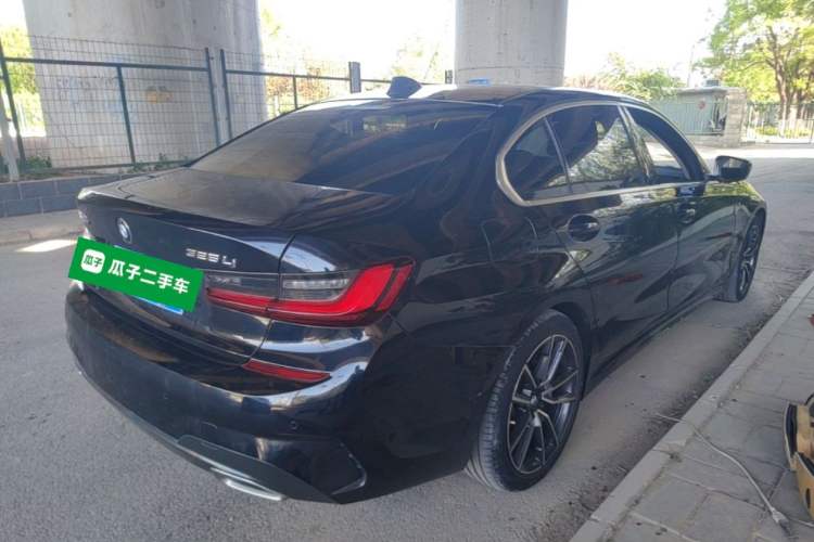 Used BMW 3 Series 2022 325Li M Sport Package Rear Right 45 Deg