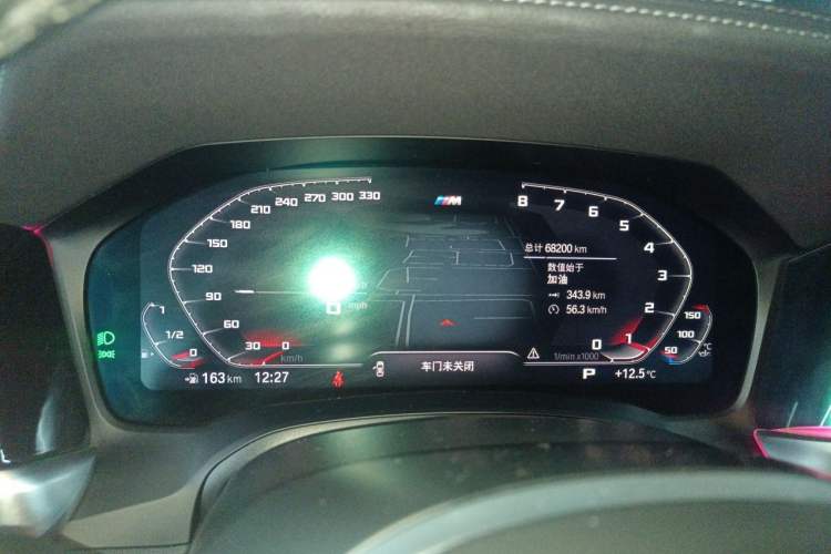 Used BMW 3 Series 2022 320Li M Sport Package Odometer Close Up