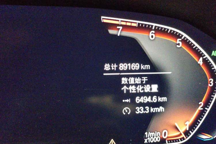 Used BMW 3 Series 2022 325Li M Sport Package Odometer Close Up