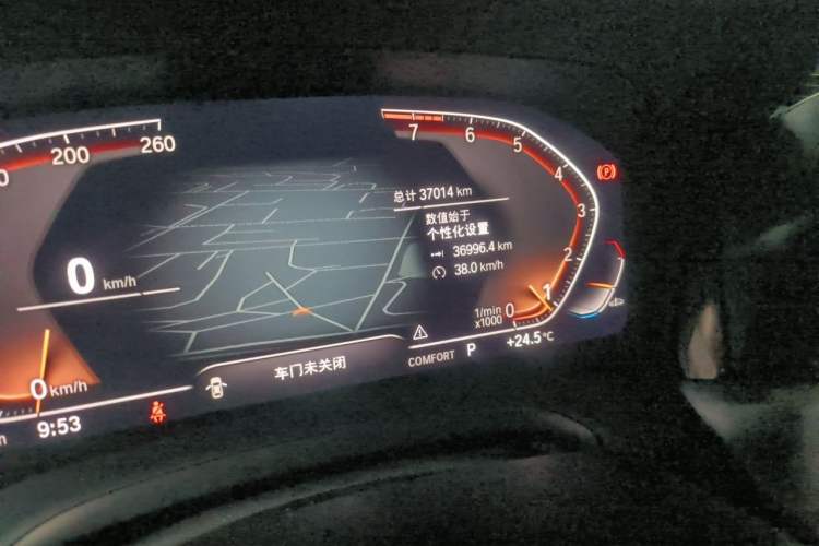 Used BMW 3 Series 2022 325Li M Sport Package Odometer Close Up