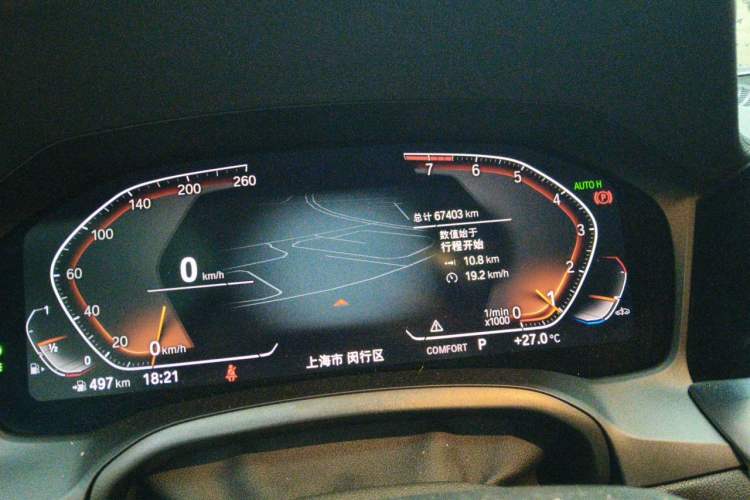 Used BMW 3 Series 2022 325Li M Sport Night Edition Package Odometer Close Up