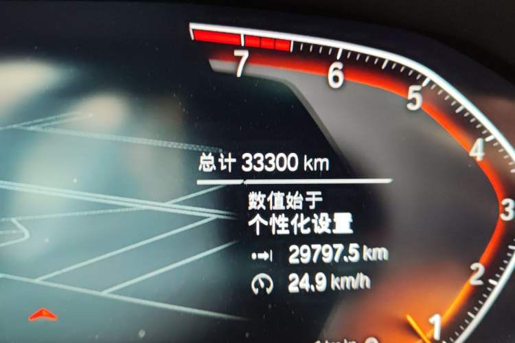 Used BMW 3 Series 2022 320Li M Sport Package Odometer Close Up