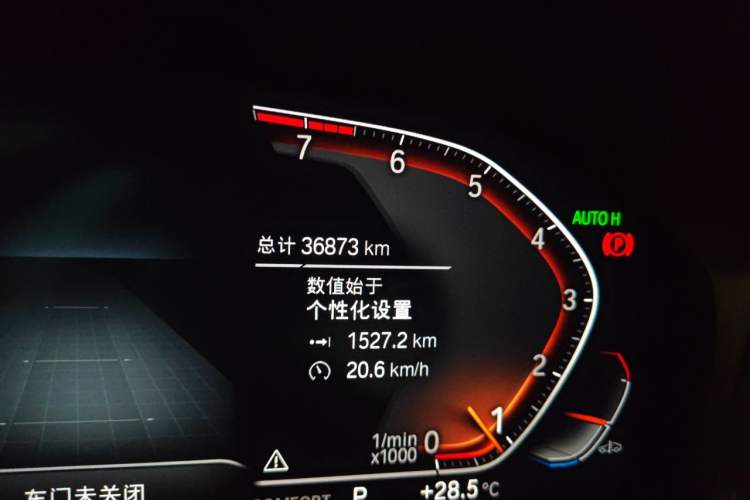 Used BMW 3 Series 2022 325Li M Sport Package Odometer Close Up