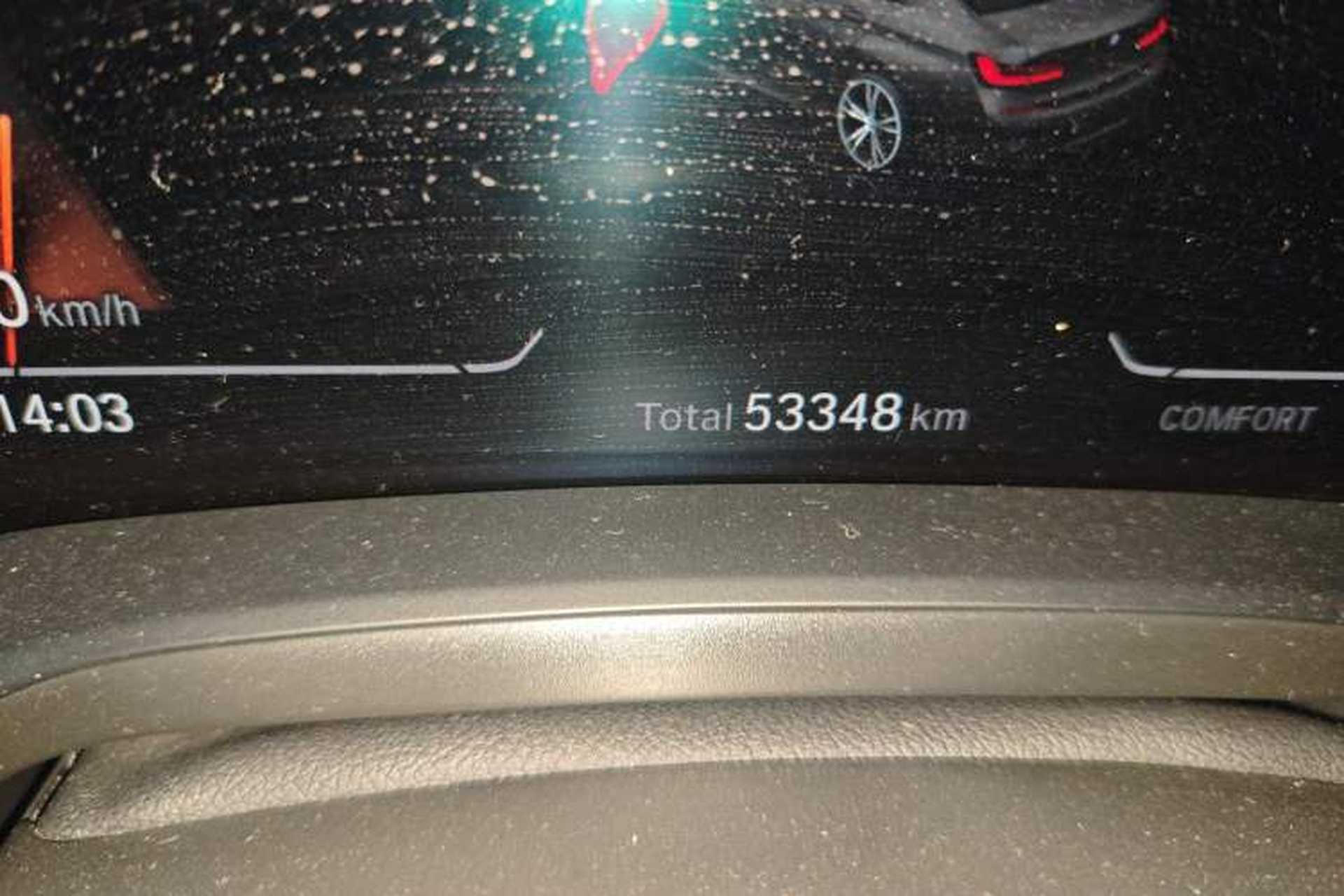 Used BMW 3 Series 2022 Updated 325Li M Sport Package Odometer Close Up