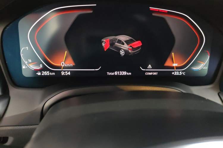 Used BMW 3 Series 2022 320Li M Sport Package Odometer Close Up