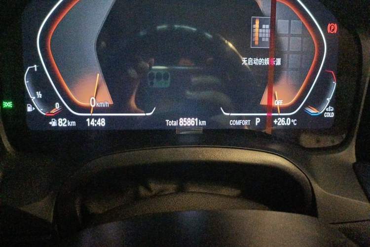 Used BMW 3 Series 2022 325Li M Sport Package Odometer Close Up