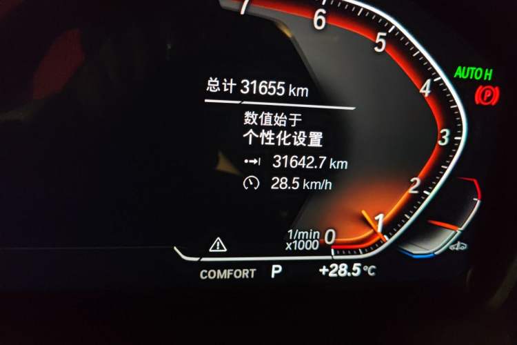 Used BMW 3 Series 2022 325i M Sport Night Edition Package Odometer Close Up