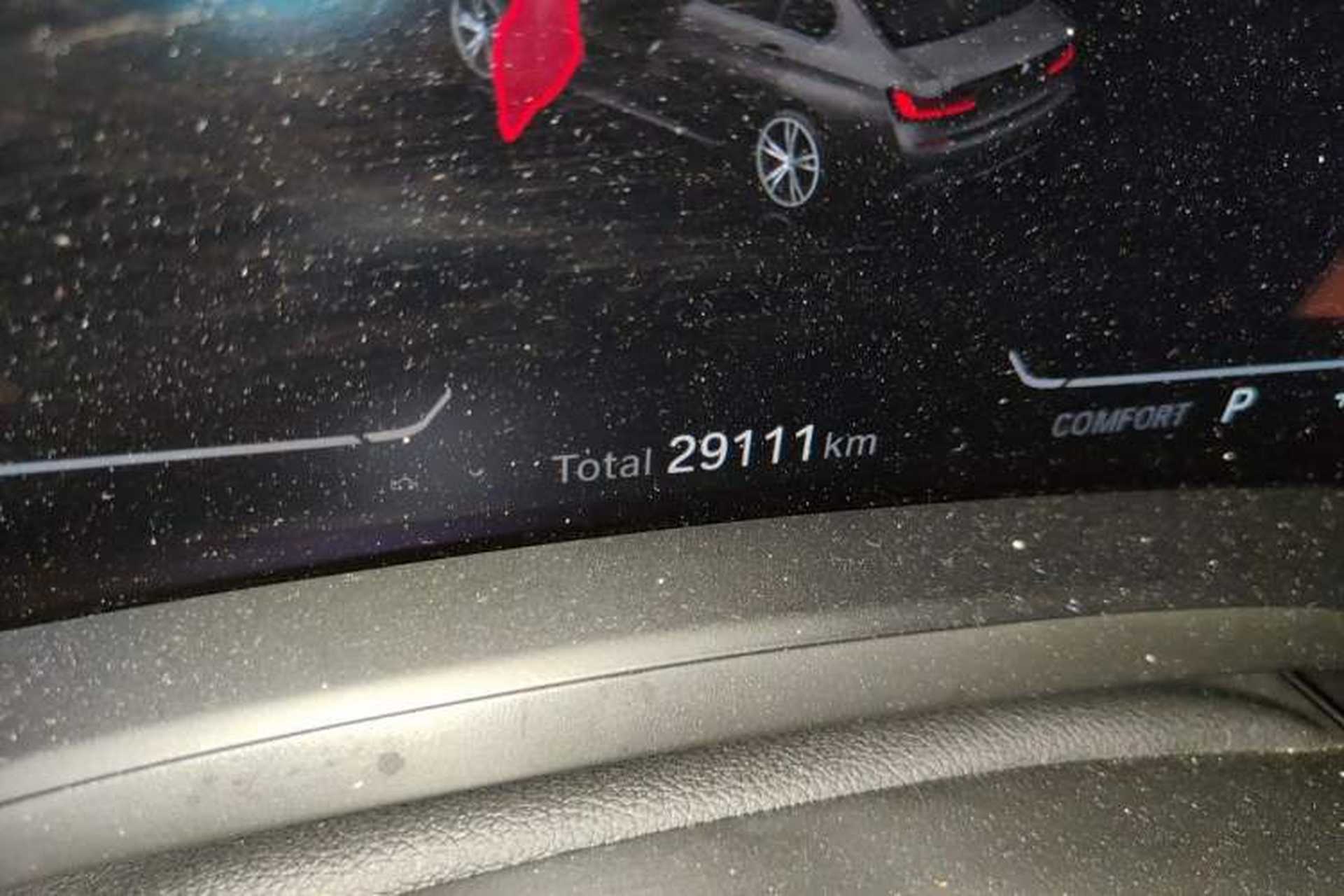 Used BMW 3 Series 2022 320Li M Sport Package Odometer Close Up