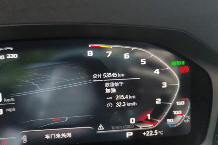Used BMW 3 Series 2022 Restyled 325Li M Sport Night Edition Package Odometer Close Up