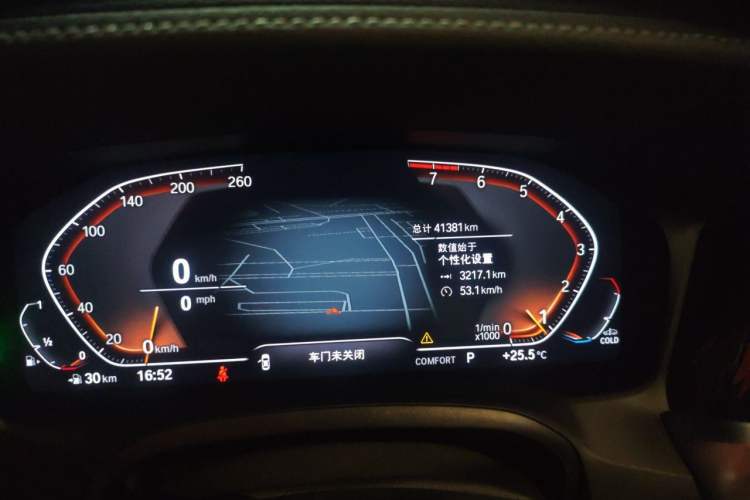 Used BMW 3 Series 2022 325Li M Sport Package Odometer Close Up