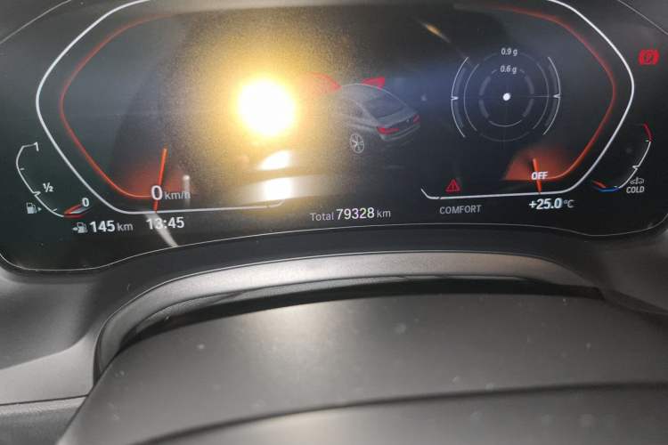 Used BMW 3 Series 2022 330i M Sport Night Edition Odometer Close Up