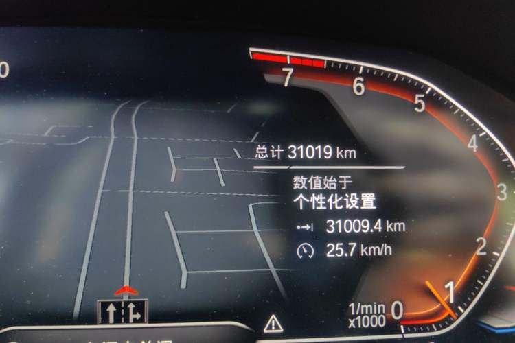 Used BMW 3 Series 2022 325Li M Sport Night Edition Package Odometer Close Up