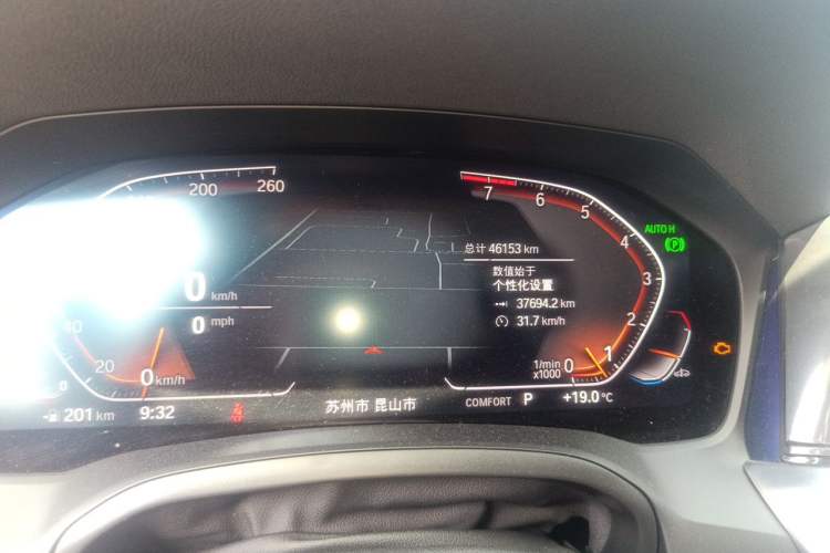 Used BMW 3 Series 2022 325i M Sport Night Edition Package Odometer Close Up