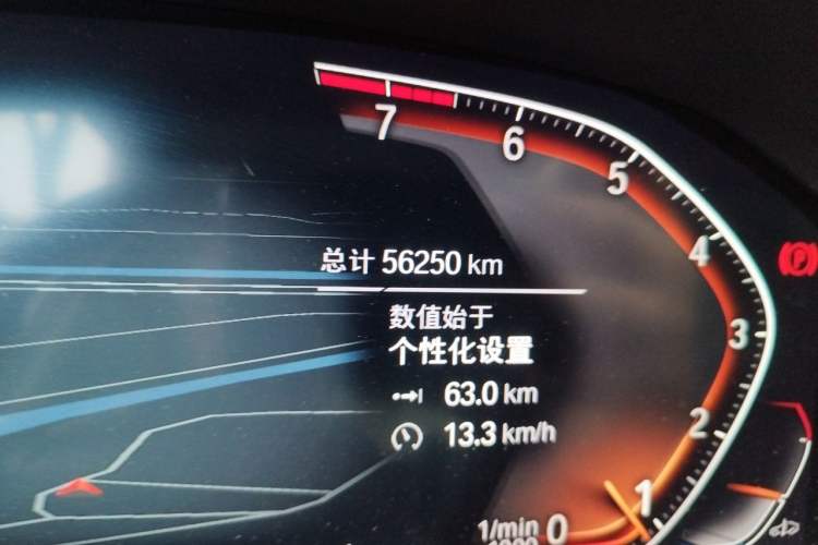 Used BMW 3 Series 2022 325Li M Sport Night Edition Package Odometer Close Up