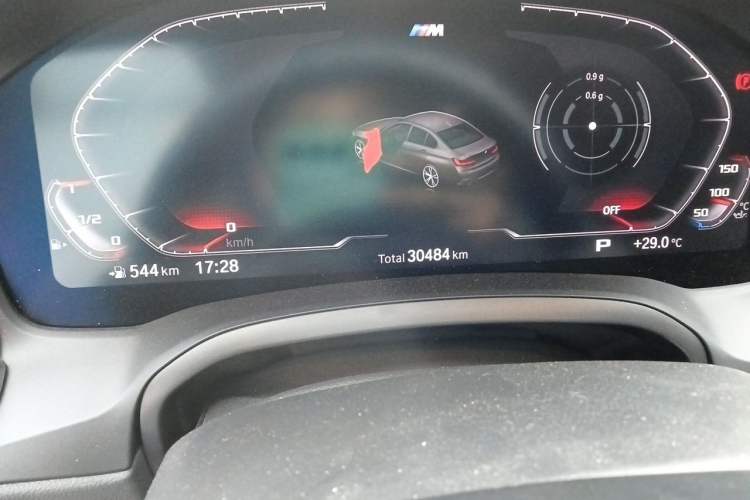 Used BMW 3 Series 2022 320Li M Sport Package Odometer Close Up