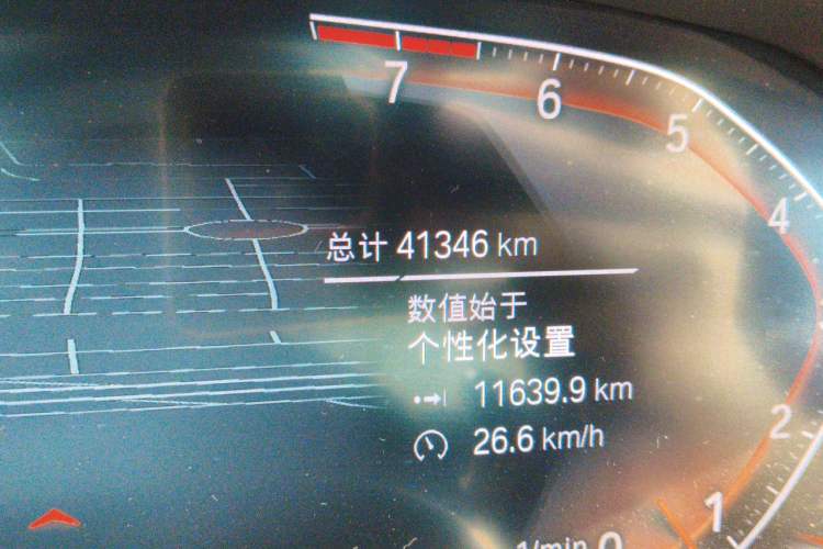 Used BMW 3 Series 2022 325Li M Sport Night Edition Package Odometer Close Up