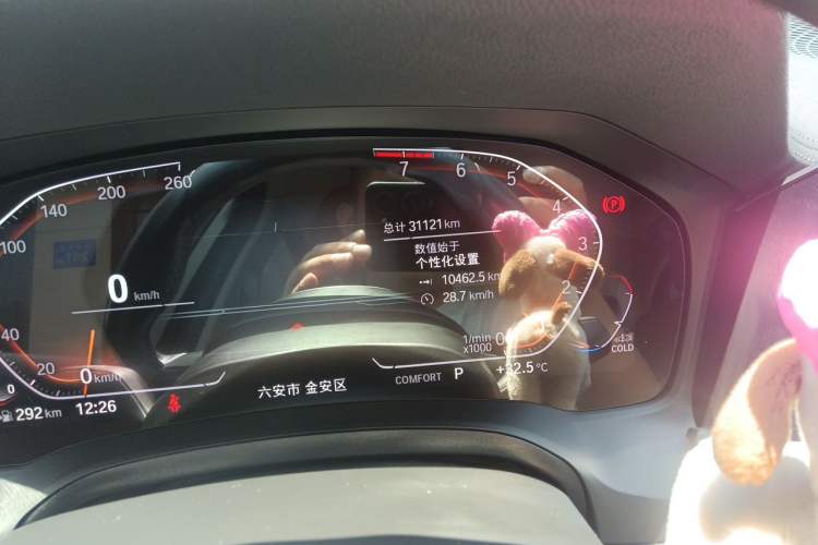 Used BMW 3 Series 2022 320Li M Sport Package Odometer Close Up