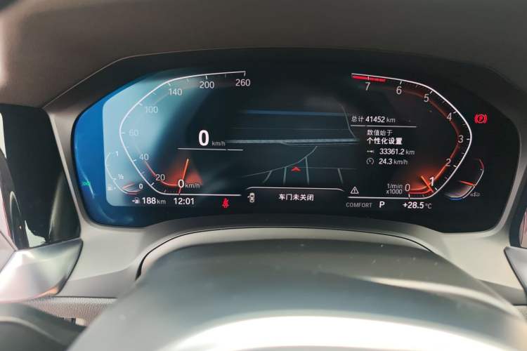 Used BMW 3 Series 2022 325Li M Sport Package Odometer Close Up