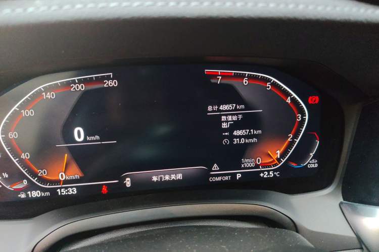 Used BMW 3 Series 2022 320Li M Sport Package Odometer Close Up