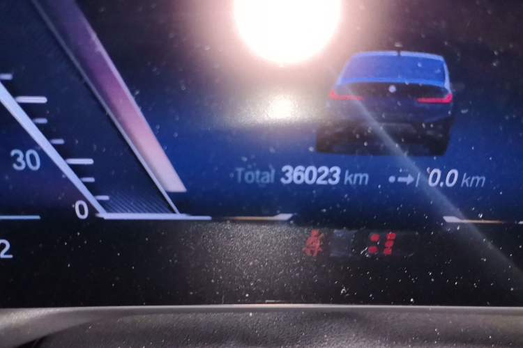 Used BMW 3 Series 2023 325i M Sport Night Edition Package Odometer Close Up