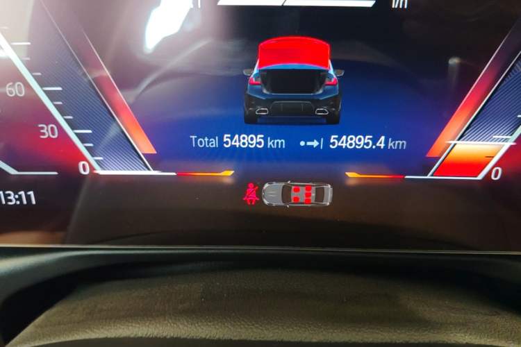 Used BMW 3 Series 2023 325Li M Sport Package Odometer Close Up