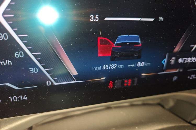 Used BMW 3 Series 2023 325Li M Sport Package Odometer Close Up