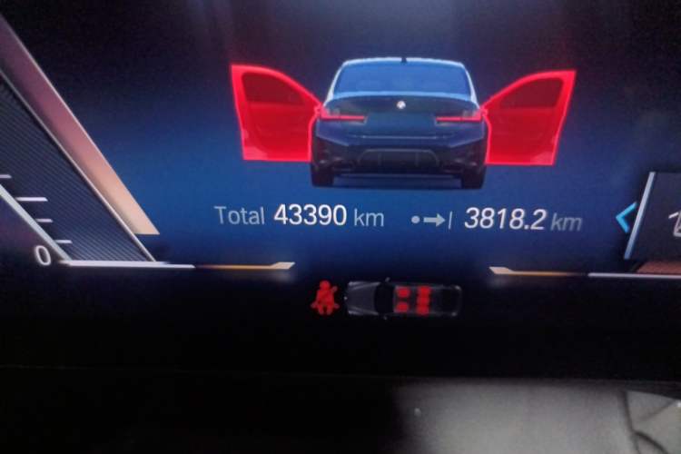 Used BMW 3 Series 2023 330Li M Sport Night Edition Package Odometer Close Up