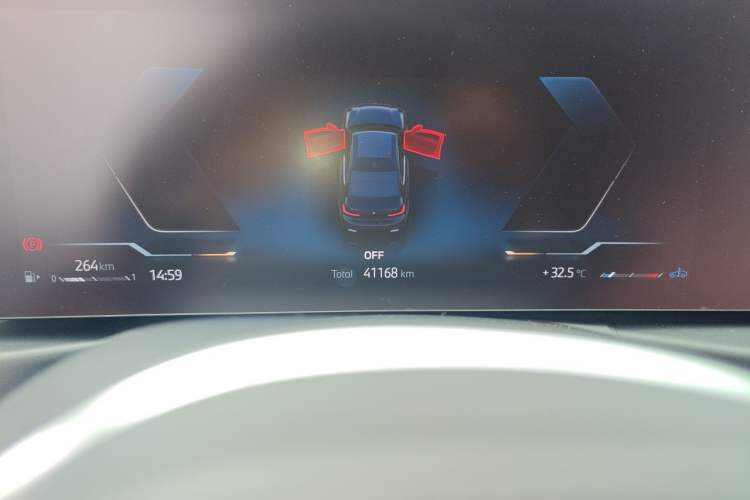 Used BMW 3 Series 2023 325Li M Sport Package Odometer Close Up