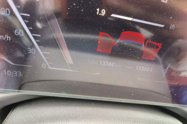 Used BMW 3 Series 2023 325i M Sport Night Edition Package Odometer Close Up