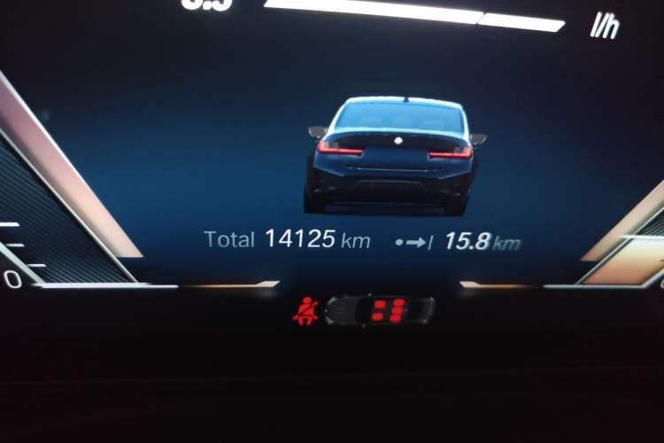 Used BMW 3 Series 2023 325Li M Sport Night Edition Package Odometer Close Up