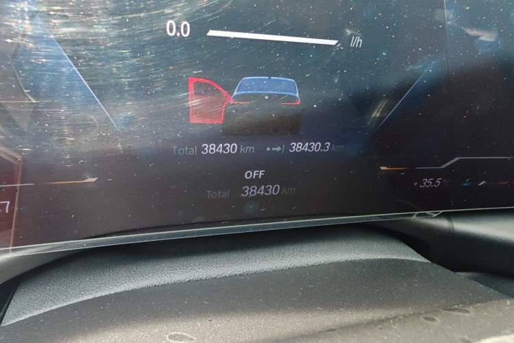 Used BMW 3 Series 2023 325Li M Sport Night Edition Package Odometer Close Up