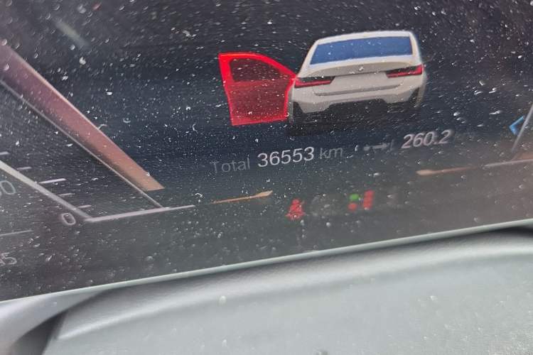 Used BMW 3 Series 2023 325Li M Sport Package Odometer Close Up
