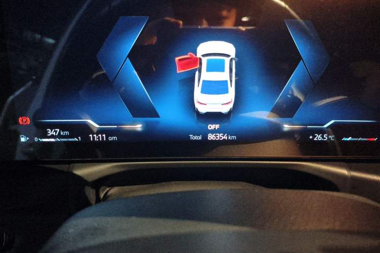 Used BMW 3 Series 2023 325Li M Sport Night Edition Package Odometer Close Up