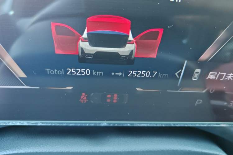 Used BMW 3 Series 2023 325Li M Sport Package Odometer Close Up