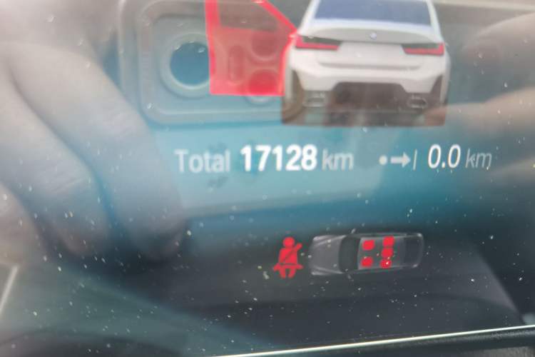 Used BMW 3 Series 2023 325Li M Sport Package Odometer Close Up
