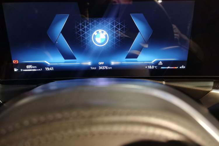 Used BMW 3 Series 2023 325Li M Sport Package Odometer Close Up