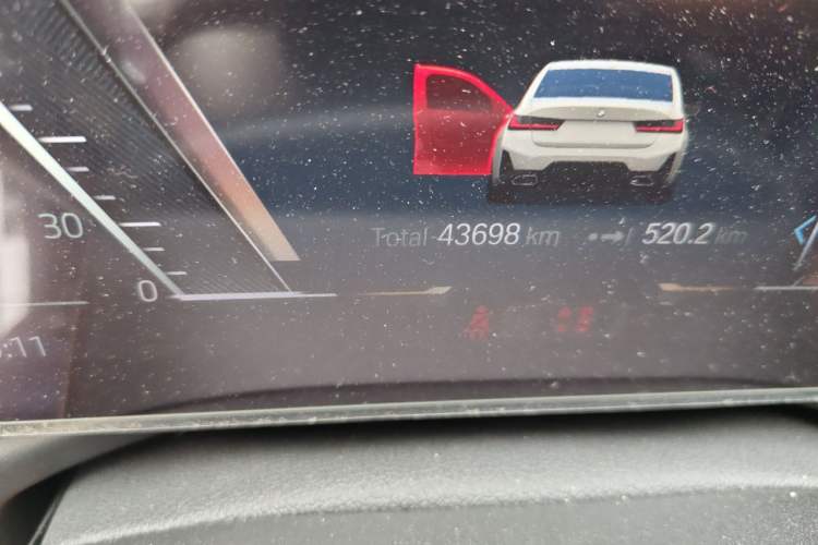 Used BMW 3 Series 2023 325Li M Sport Package Odometer Close Up