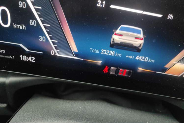 Used BMW 3 Series 2023 325i M Sport Night Edition Package Odometer Close Up