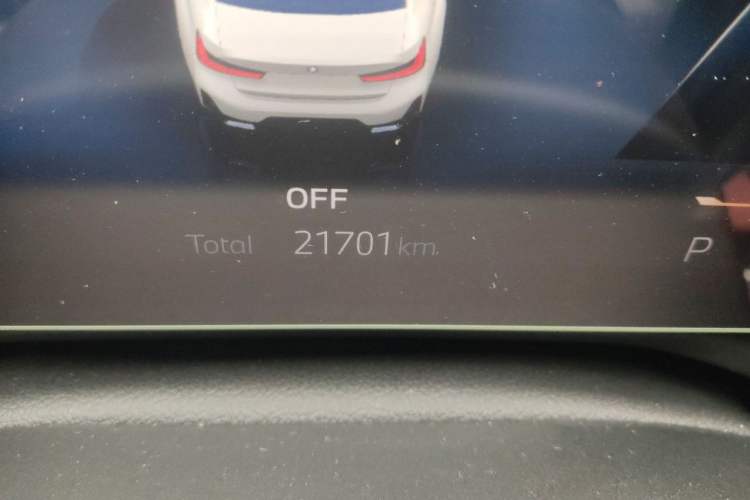 Used BMW 3 Series 2023 325Li M Sport Package Odometer Close Up
