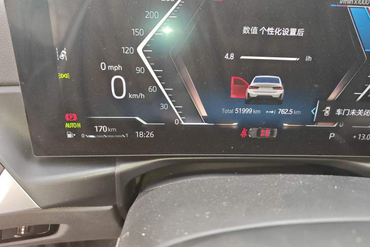 Used BMW 3 Series 2023 325i M Sport Night Edition Package Odometer Close Up
