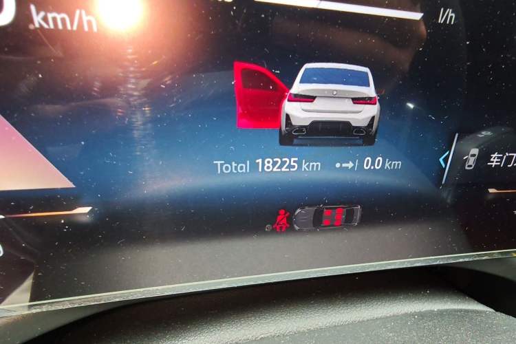 Used BMW 3 Series 2023 320i M Sport Package Odometer Close Up