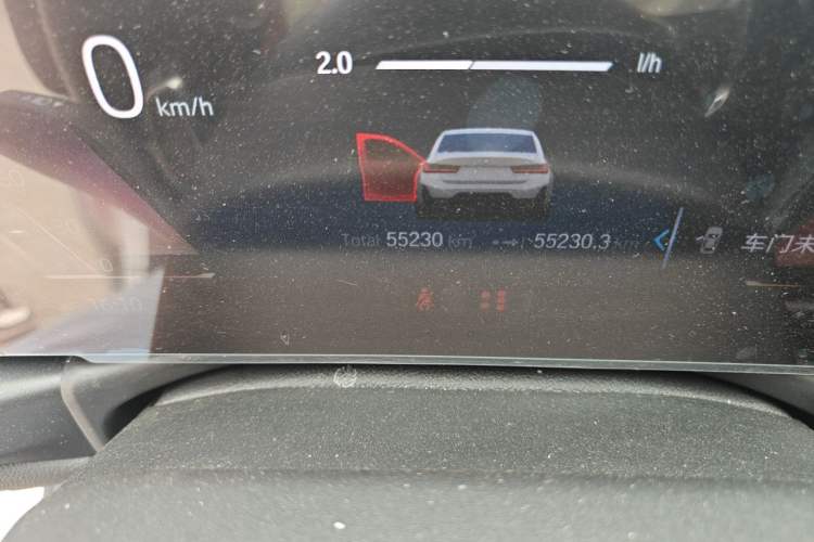 Used BMW 3 Series 2023 325Li M Sport Package Odometer Close Up