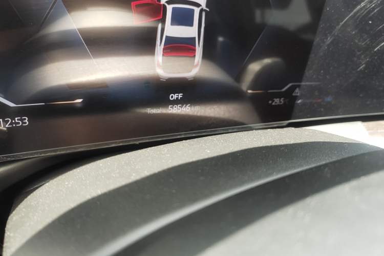 Used BMW 3 Series 2023 325Li M Sport Package Odometer Close Up